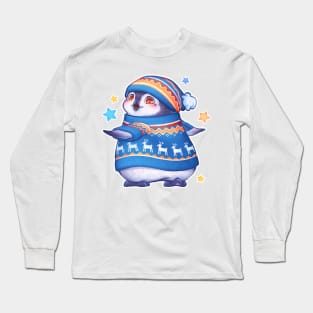 Cute penguin in a sweater Long Sleeve T-Shirt